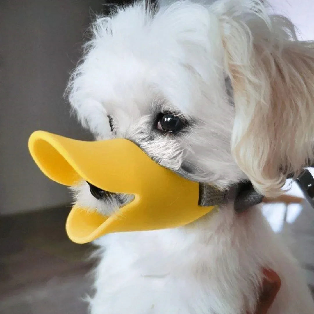Dog Silicone Duck Muzzle For Pet Anti Bite Stop Barking Small Large Dog Mask Pet Accessories Safe Adjustable Mouthpiece Cover