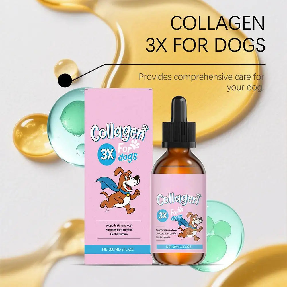 60ml Winter Dog Hair Care Product Liquid Collagen For Repair Intestines And Improve Health Of The Digestive System For Pet