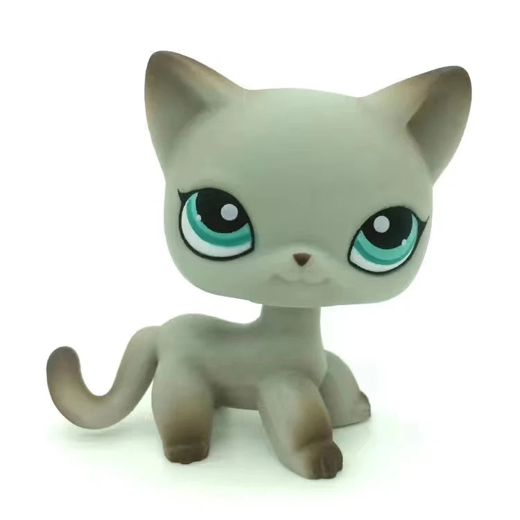Rare Animal Pet Shop LPS Toy White Cat Original Picture Shepherd Cocker Spaniel Great Danish Kid Children Toy Gift