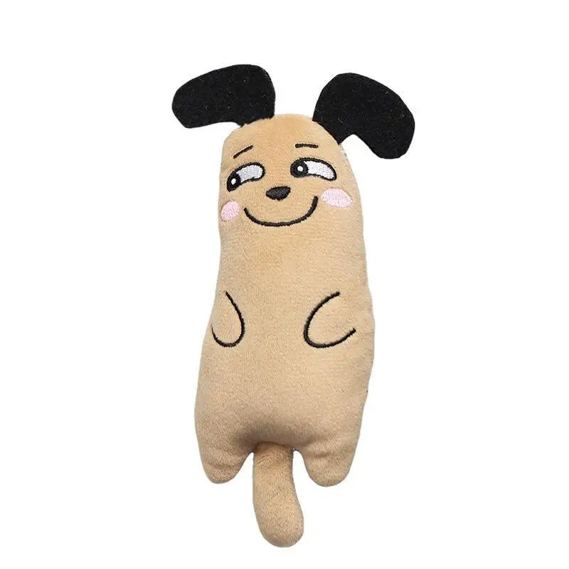 Funny Pet Plush Embroidery Catnip Toy Cat Expressive Mouse Toys Interactive Cat Toy Kitten Bite Resistance Toy Pet Accessories