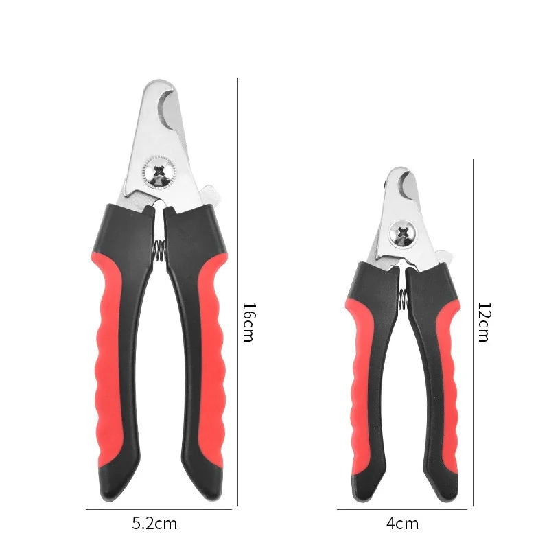 Stainless Steel Pet Nail Clippers Sickle Large Dog Cat Grooming Scissors Multifunctional Sharp Claw Trimmer Teddy Pet Supplies