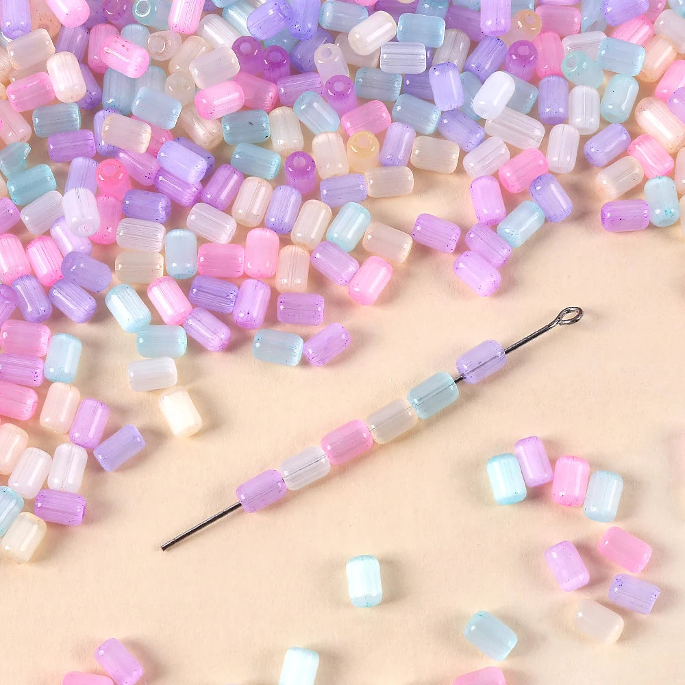 4x6mm Brushed Cat Eye Eye Brushed Jujube Bead  Glass Sewing Bead Handmade DIY Loose Bead Bracelet Necklace Accessories