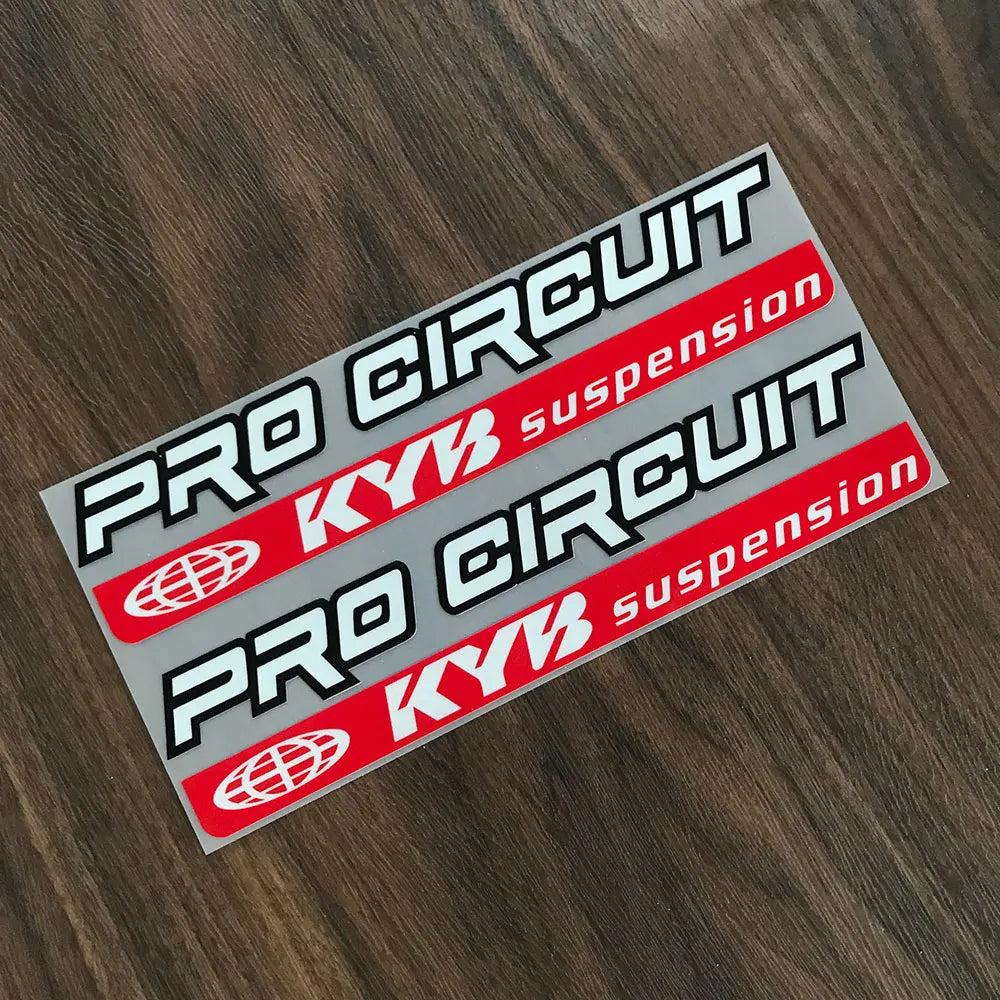 Reflective KYB Racing Suspension Shock Motorcycle Accessories Decal Sticker For Kawasaki Z900 MT07 Tmax Suzuki Benelli KTM Honda