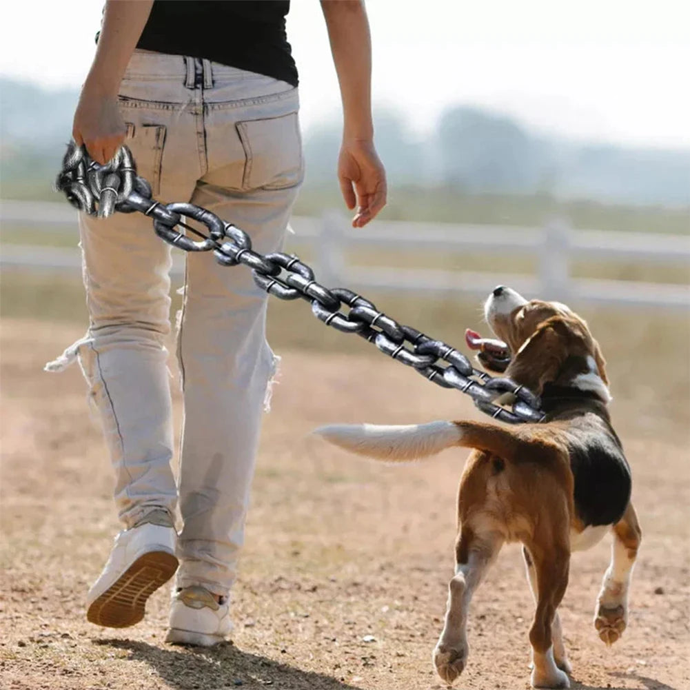 Portable Pet Plastic Dog Chain Lightweight Simulation Life-Like Multipurpose Dog Ropees For Large Medium Small Pet Accessories