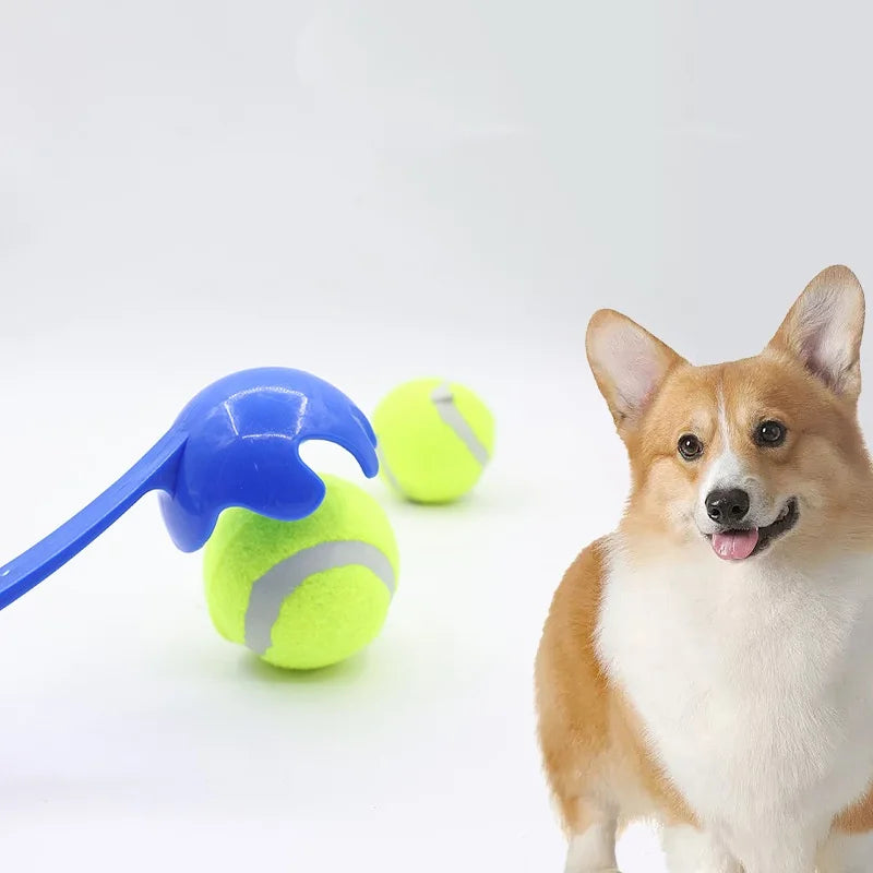 Dog Ball Launcher Toy Manual Tennis Ball Thrower for Dogs Outdoor Interactive Fetch Training Tool Pet Accessories Long Handle