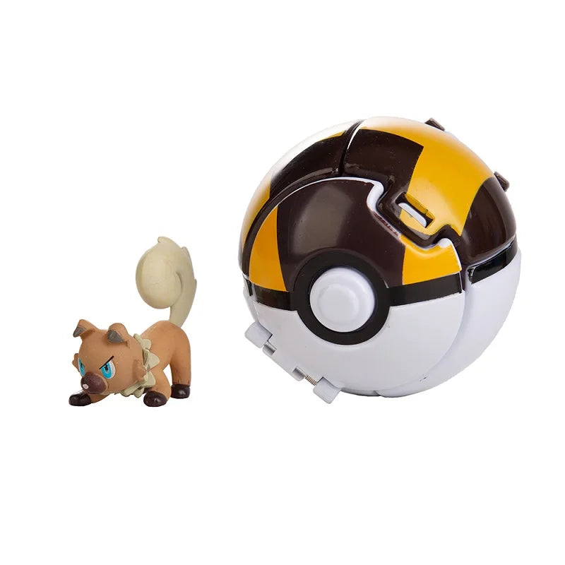Pokemon Doll Ball Elf Pet Anime Action Doll Pikachu Charizard Mewtwo Bulbasaur Eevee Squirtle Eevee Pokeball Monster Toy Gift