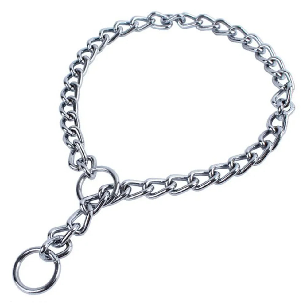 Stainless Steel Slip Chain Collar for Dog Adjustable Pet Accessories Dog Collar for Small Medium Large Dog Collar Dog Harness