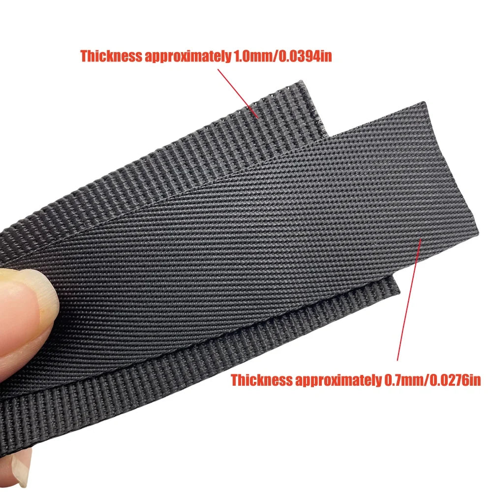 5 Yards 10-50mm Nylon Webbing Tape Backpack Strap Pet Collar Safety Belt Ribbon Band Bag Clothing DIY Sewing Accessories