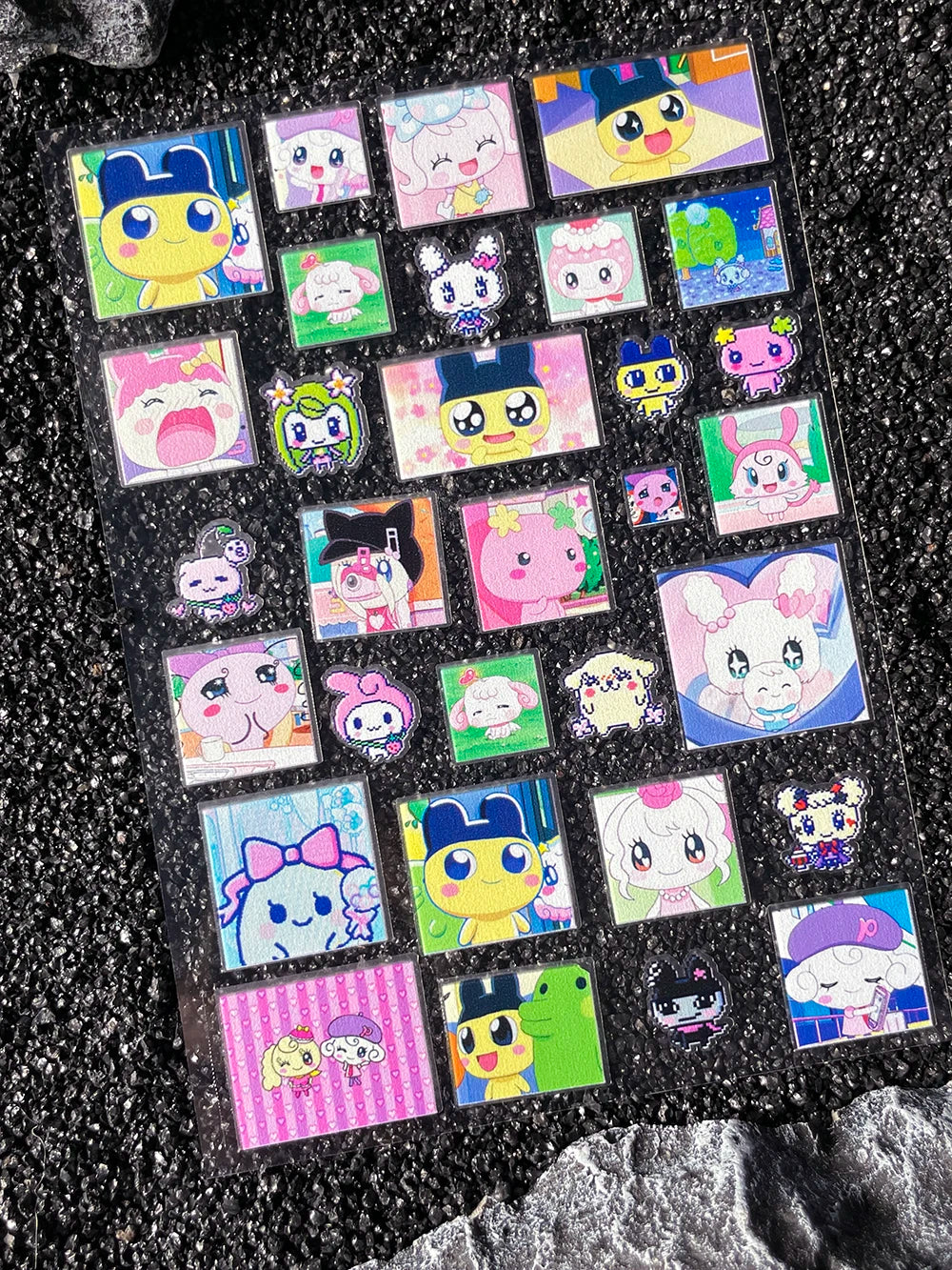 Cartoon Cute Electronic Pet DIY Handmade Scrapbook Nail Sticker Decal Decoration PVC Waterproof Stationery Box Phone Case Sticke
