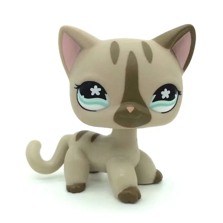 Rare Animal Pet Shop LPS Toy White Cat Original Picture Shepherd Cocker Spaniel Great Danish Kid Children Toy Gift