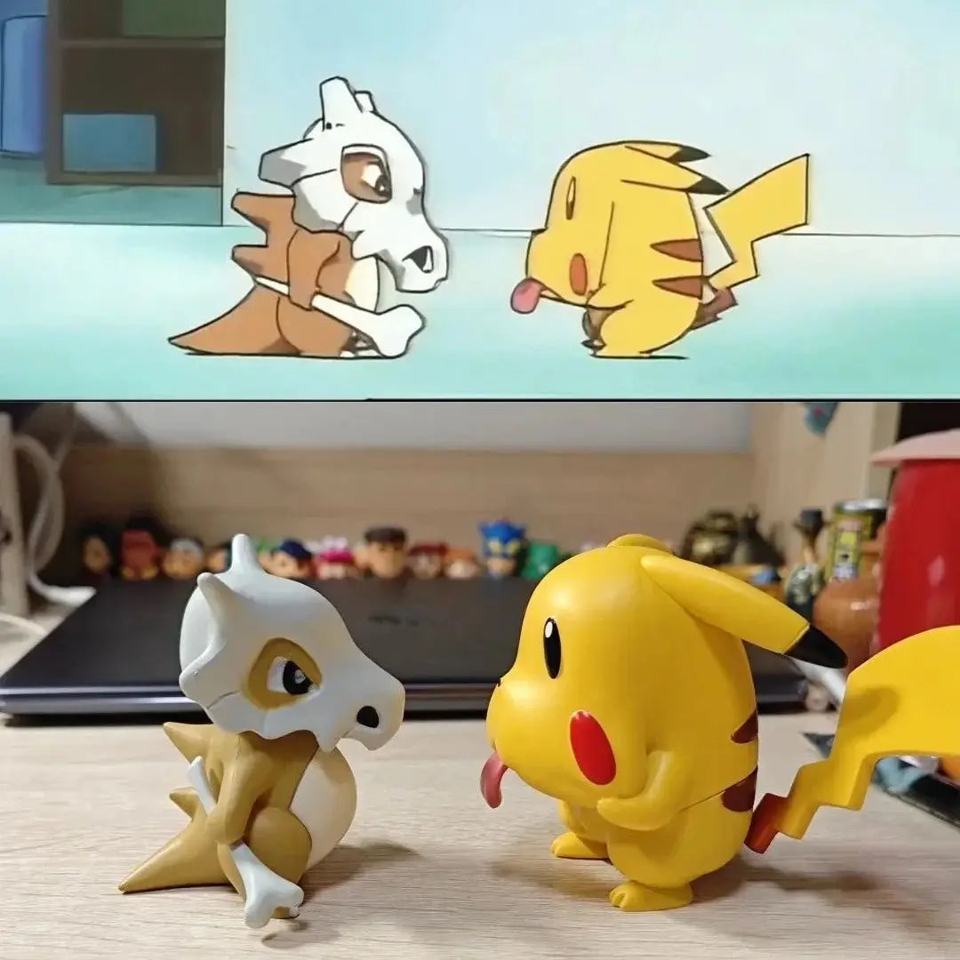 Pet Elf Ghost Face Pikachu Handmade Cute Ornament Model Gift Pocket Monsters Ghost Face Pikachu Handmade Collection