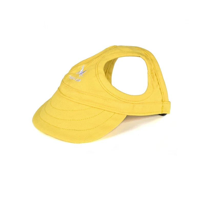 Adjustable Pet Dog Baseball Cap with Ear Holes for Small Medium Dogs Summer Dog Sun Hat Outdoor Hiking Pet Products