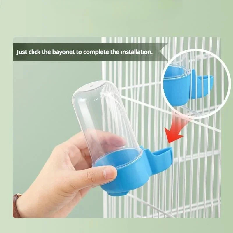Hanging Pet Feeder Water Dispenser Pet Bird Food Box Squirrel Parrot Cage Accessories Birds Supplies