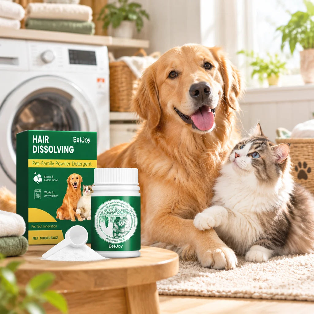 Dissolve Pet Hair Powder For Washing Machine Reduce Cat Hair Pet Clothing Household Safe Dog And Cat Hair Dissolving Cleaners