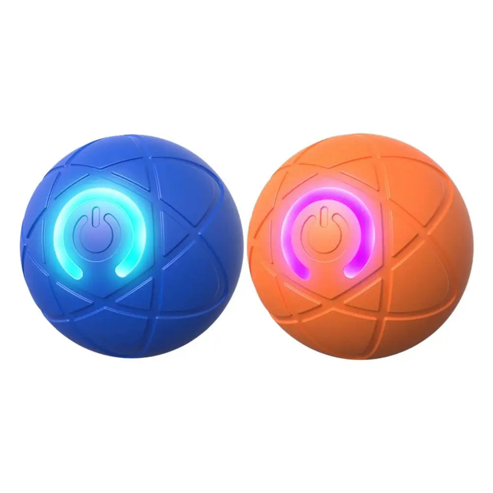 Electronic Interactive Pet Toy Smart Dog Toy Ball USB Automatic Moving Bouncing for Puppy Birthday Gift Cat Products Blue Orange