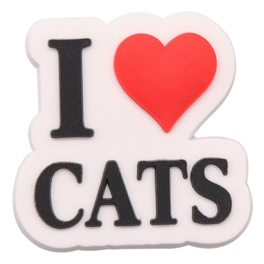 1-17PCS PVC Kawaii Animal Cat Mom Sandal Shoe Decoration Buckle Charms Fit Wristbands Hole Slipper Accessories Kid Xmas Gift