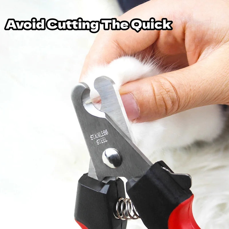 Stainless Steel Pet Nail Clippers Sickle Large Dog Cat Grooming Scissors Multifunctional Sharp Claw Trimmer Teddy Pet Supplies