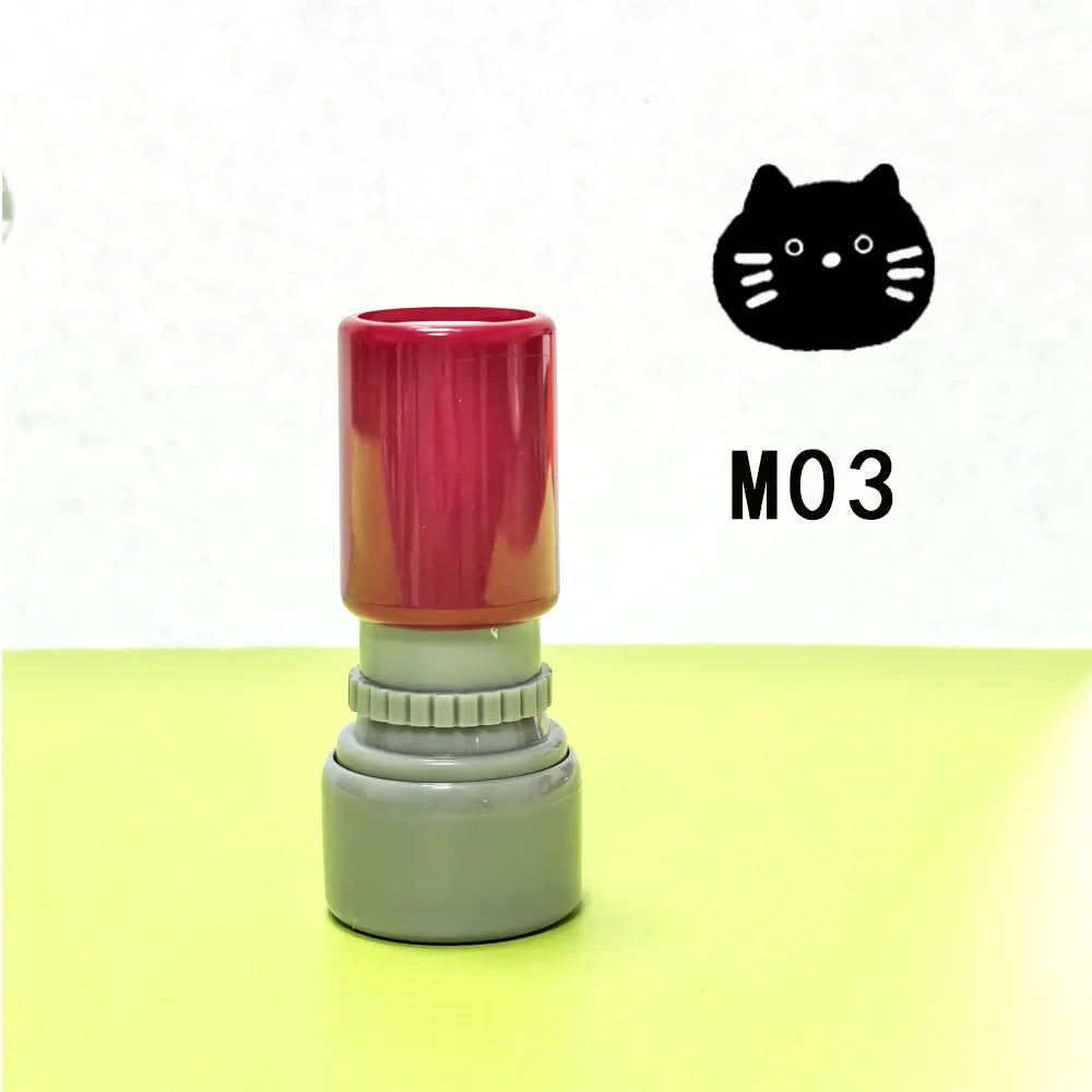 Cat Pattern Stamp Black Cat Animal Stamp for Inspiring and Encouraging Teaching Classroom Active Activities Teacher Stamp
