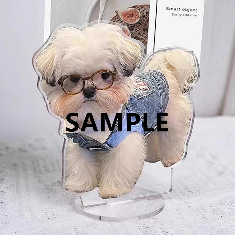 Customized Personalized Acrylic Keychain Order Custom Made Pet Photos Keyring Your Own Design Key Ring For Backpack Accessories