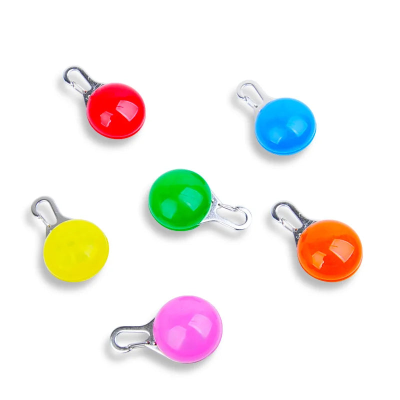 Rechargeable USB LED Dog Collar Pendant Pet Luminous Flash Light for Puppy Leash Accessory Decoration Dog Necklace