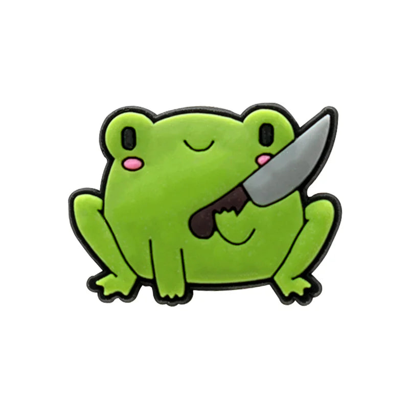 1pcs Cute Animals Dogs Cats Frogs Dinosaur Duck Shoe Charms for Women Girls,Shoe Accessories Pins for Kids Children,Clog Buckles