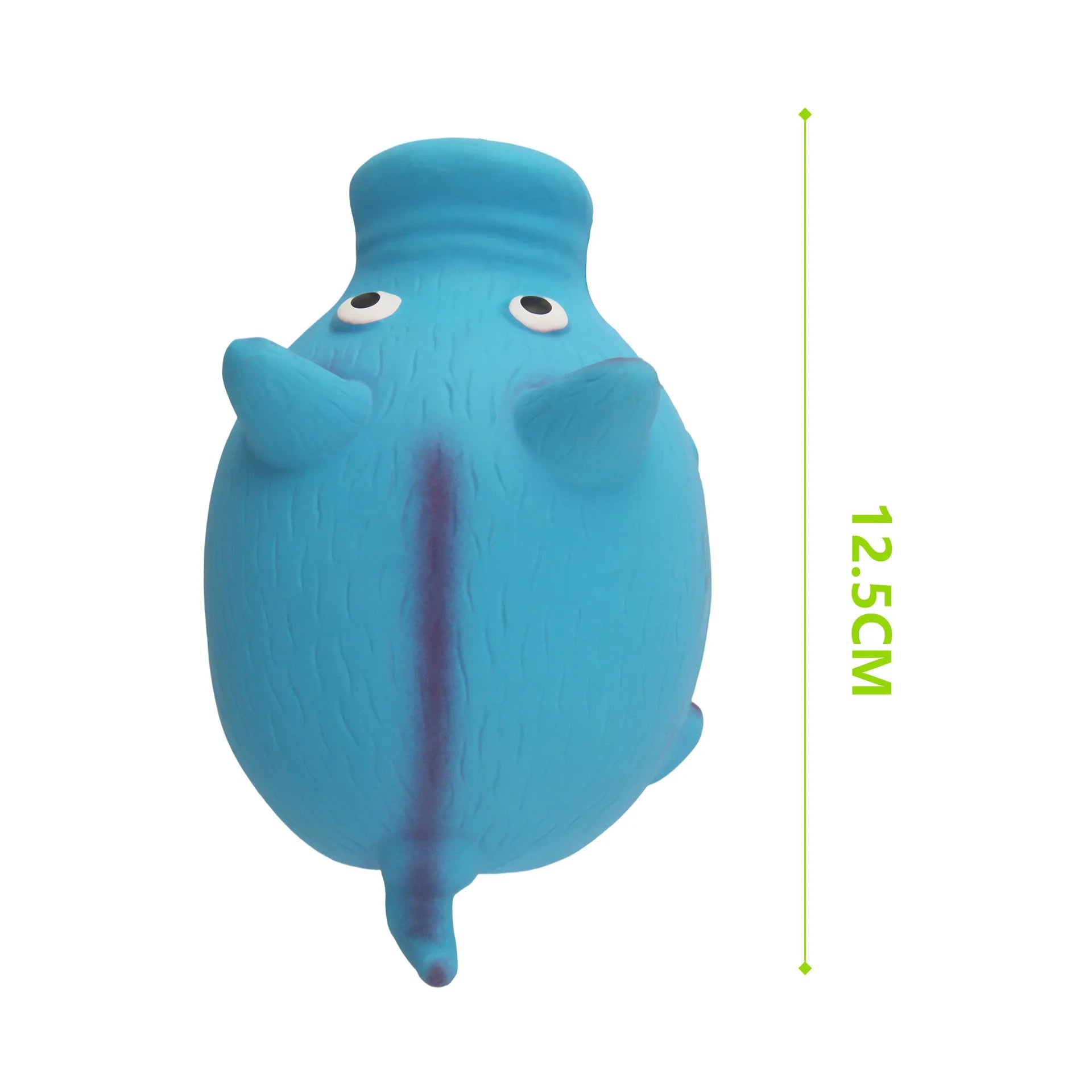 Squeaky Latex Round Pig Dog Toy: Chew-Resistant Stress Relief & Interactive Training Toy for Play and Boredom Relief