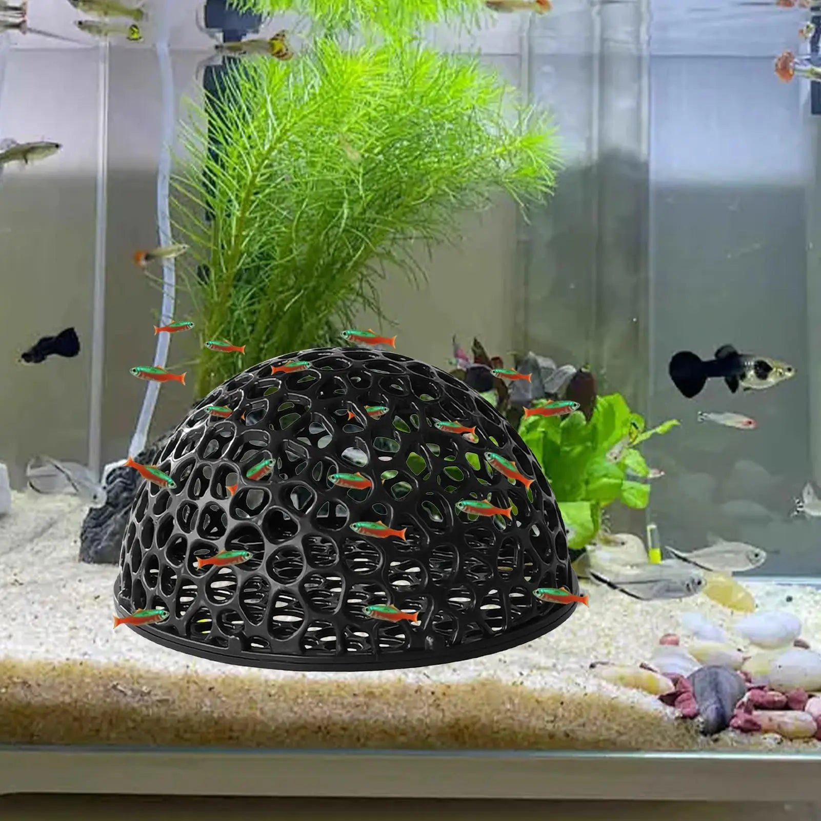 Shrimp Breeding Cave fish tank Shrimp Hiding Place Aquarium Decoration Hiding Tools Supplies Betta Habitat Fish Resting Place