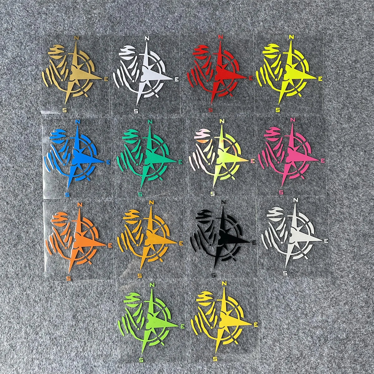 Compass Reflective Vinyl Motorbike Car Stickers Fuel Tank  Helmet Motorcycles Accessories For Voge 900 DSX Yamaha R3 Kawasaki