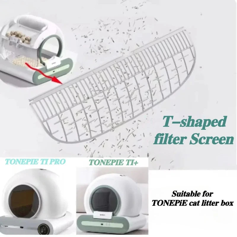 TONEPIE Cat Litter Box Removable Filter Automatic TI PRO TI+ Cats Toilet Screen Filters Pet Bedpans Accessory Products