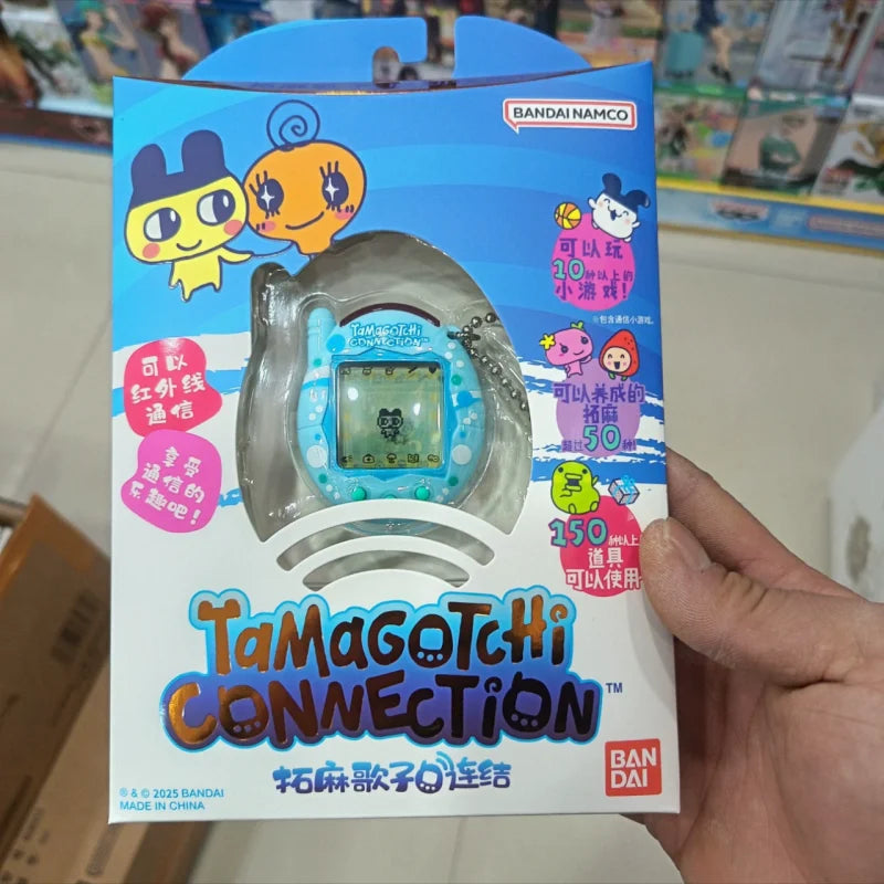 Bandai Tamagotchi Connection V3 Electronic Pet (Linked Ver.) - Elegant Bow/Blue Bubble New