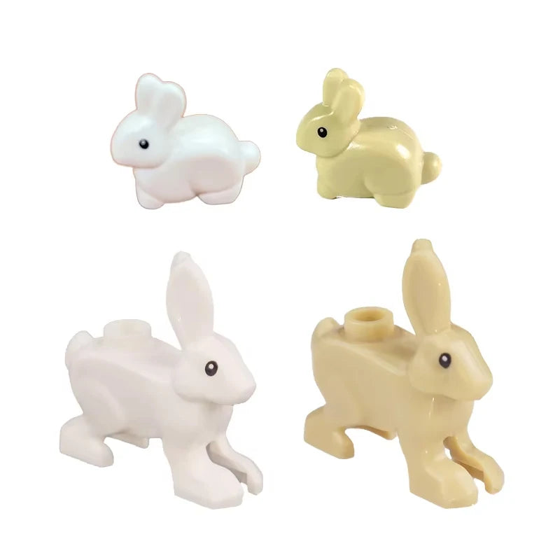 MOC Animal Scene Building Blocks Cats Dogs Sheep Pigs Chickens Eagle Parrots Dolphin Zoo Fram Accessories DIY Toys Bricks T14