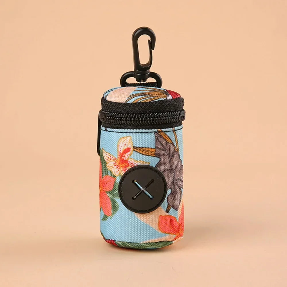 Hangable Dog Poop Bag Dispenser Zipper Dogs Walking Accessory Waste Bag Holder Portable Cute Garbage Bags Organizer Pet Supplies