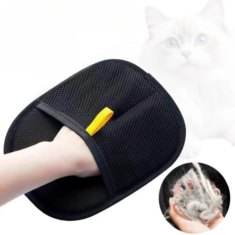 Pet Hair Removal Tool Reusable Static Removal Gloves, Double-Sided Grooming Gloves for Pets, Removes Pet Fur Hair for Carpets