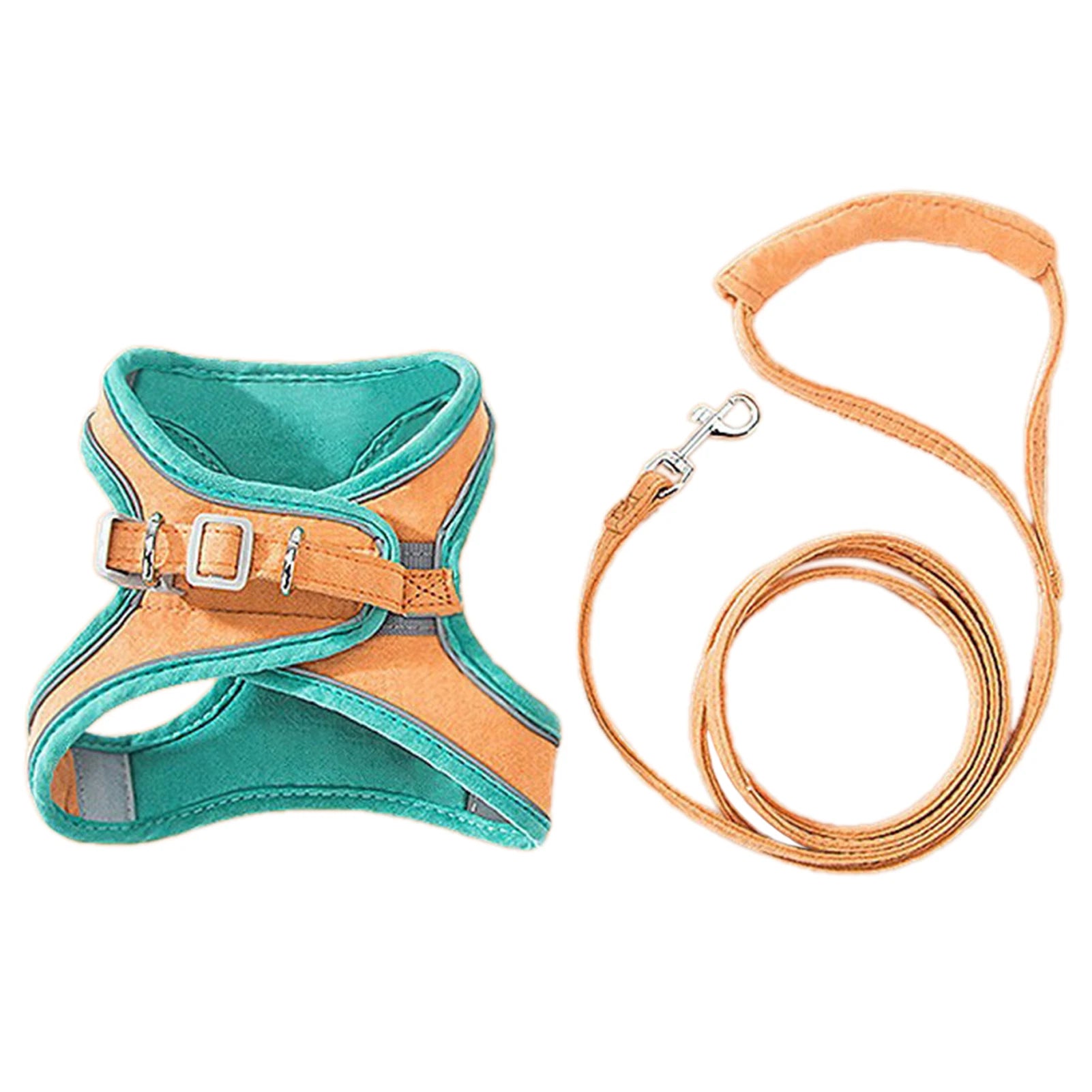 Cat Dog Harness Leash Reflective Pet Vest Harness With Anti-Escape Design Soft With Leads For Outdoor Walking Pet Accessories
