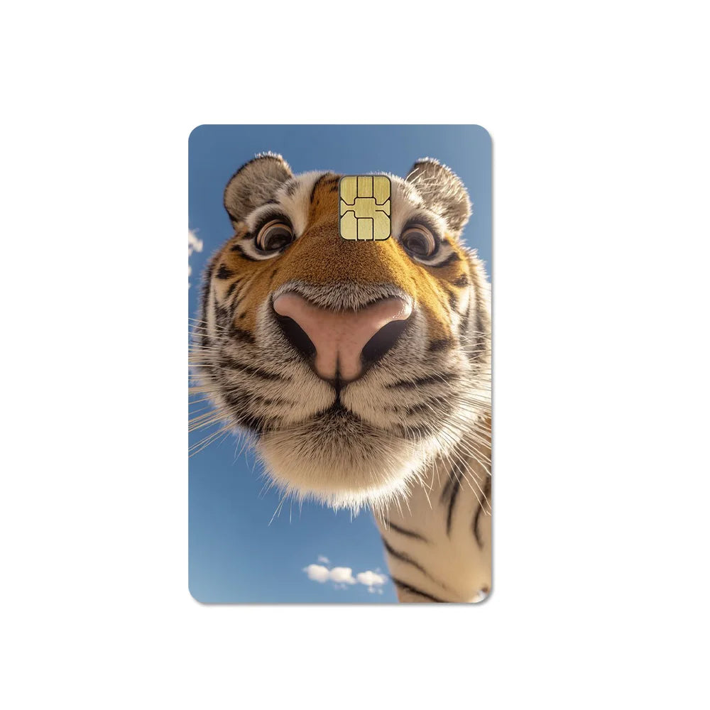 Cute Pet Puppy Kitten Lamb Credit Debit Card Sticker Bread Dog Bus Pass DIY Waterproof Small Chip Film Sticker Decoration Gift