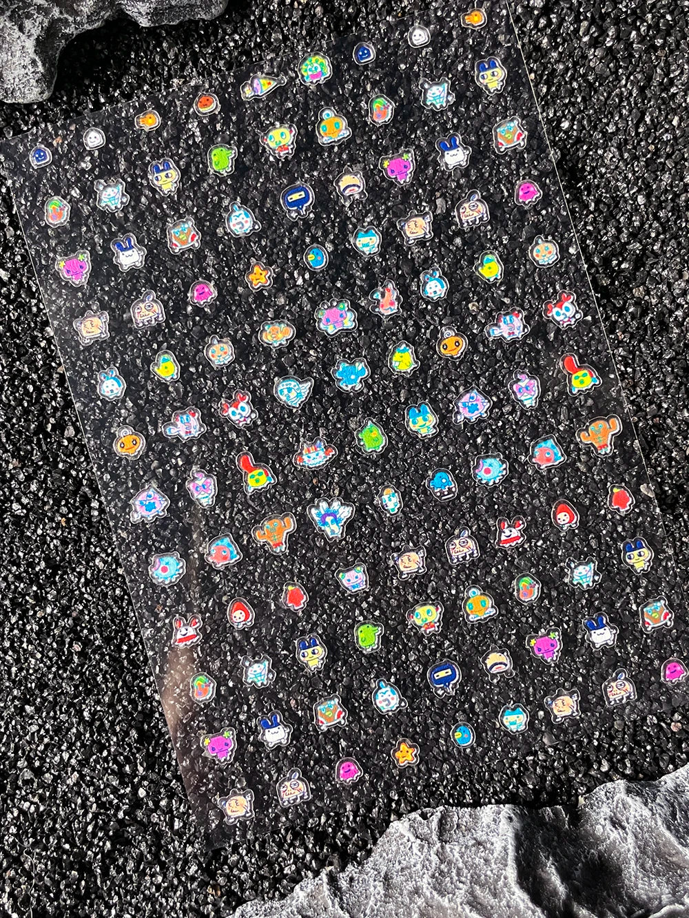 Cartoon Cute Electronic Pet DIY Handmade Scrapbook Nail Sticker Decal Decoration PVC Waterproof Stationery Box Phone Case Sticke