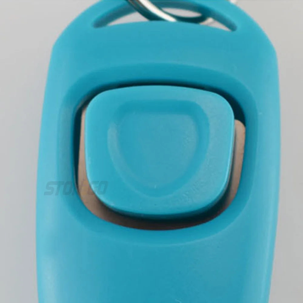 2‑in‑1 Dog Training Clicker & Whistle, Multifunctional Pet Trainer Tool with Keyring, Puppy Training Flute Clicker Pet Supplies