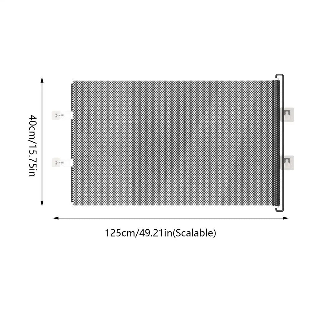 Indoor Retractable Pet Safety Gate Baby Barrier Plastic Mesh Fence Stair Barrier for Dog Kitten Prevent Crawl