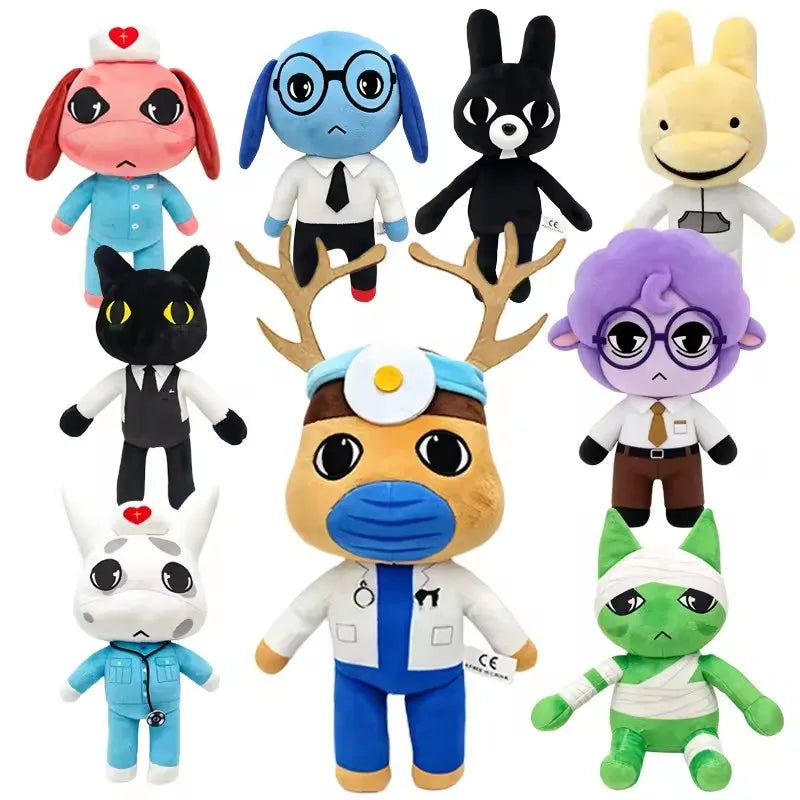 Animal Hospital Plush Toy: Horror Game, Anomaly in the Animal Hospital, Cat, Dog, Penguin, Rabbit, Animal Hospital Accessories,
