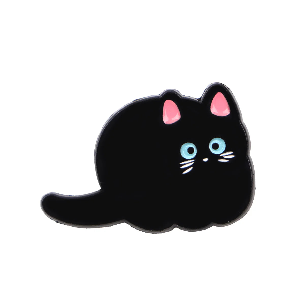Cute Black Cat Enamel Pin Animal Brooch Pines Lapel Pins Badge on Backpack Clothing Accessories Witch Jewelry Halloween Gifts