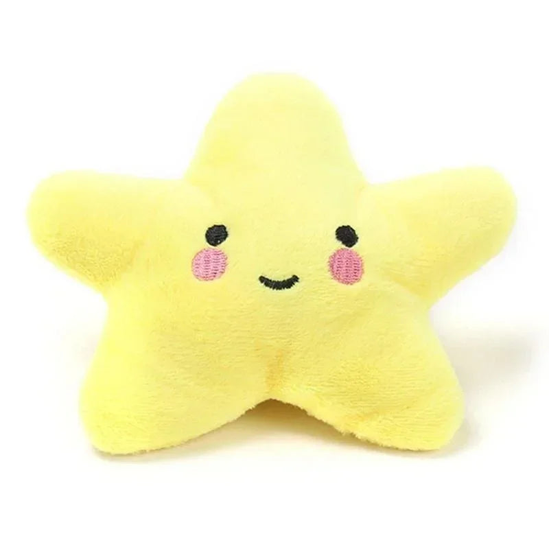 Pets Toys Plush Sounding Pentagram Toys Pets Chew Playing Fun Cute Puppy Dogs Cats Squeaky Toys Pets Supplies Accessories