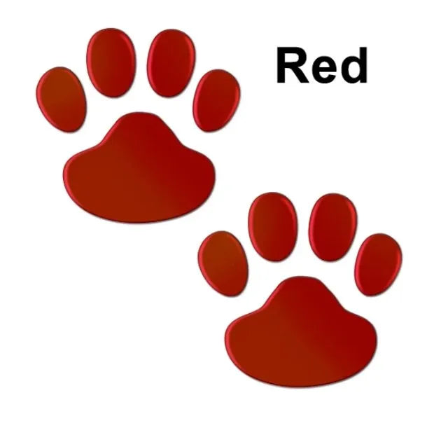 Car Stickers Creative Decals Paw 3D Animal Dog Cat Foot Prints Decal Car Motocycle Sticker Car Accessories
