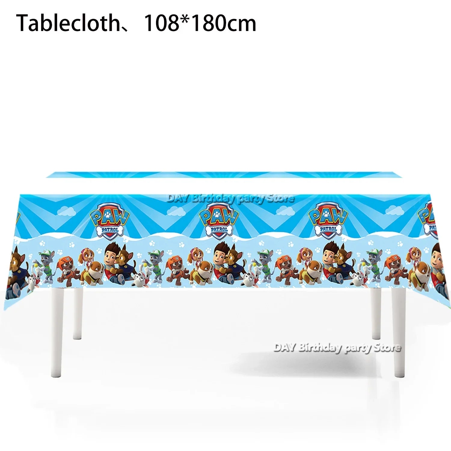 Paw Patrol Dog Birthday Tablecloth Decoration Boy Girl Birthday Baby Shower Pink Blue Tablecover Decoration Party Supplies Gifts