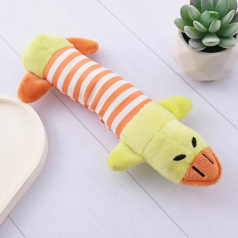 For Dogs Puppy Squeaker Squeaky Plush Bone Molar Dog Toy Pet Training Dog Accessories Fun Pet Toy Plush Chew Toy