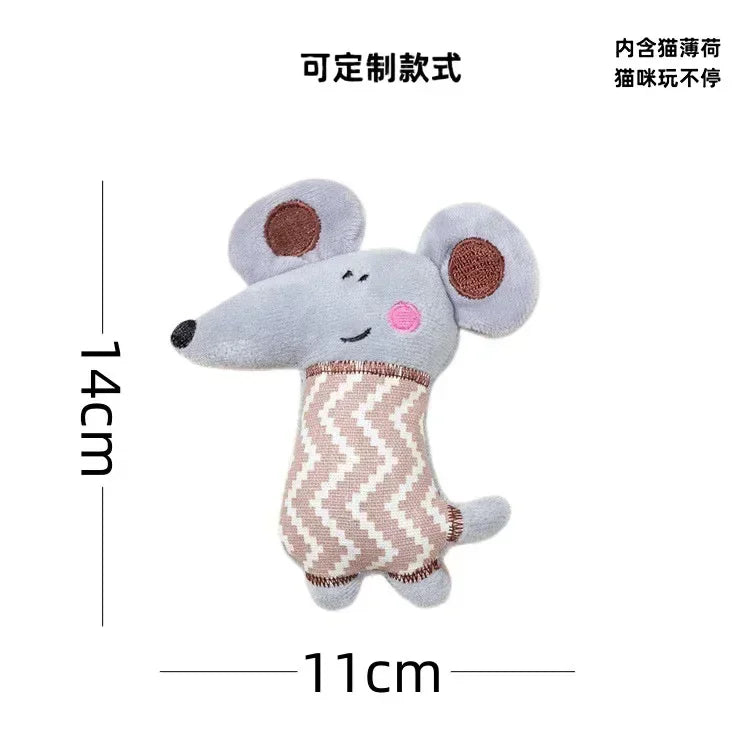 1Pc Cute Plush Toys for Pet Cat Catnip Filled Chewing Bite Game Kitten Products Pet Supplies Sleeping Companion Cloth Dolls