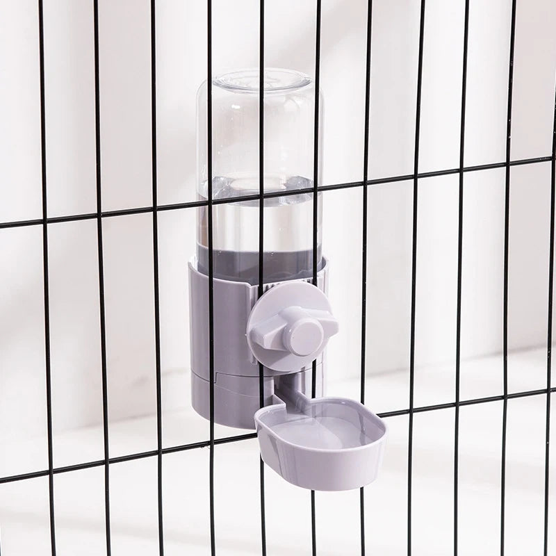 Automatic Pet Feeding Cage Hanging Bowl Water Bottle Food Container for Small Dogs, Cats, Rabbits, Birds Pet Feeder Product