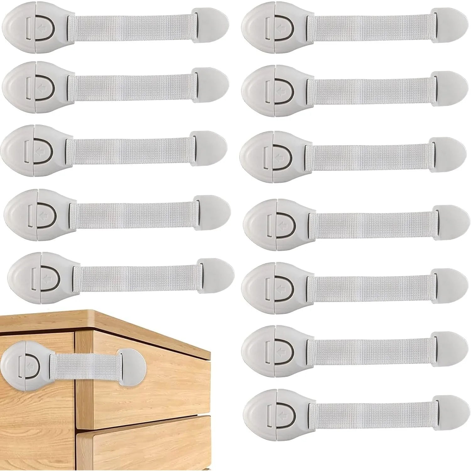 1/5/10-Pack Child Safety Cabinet Locks Baby & Pet Anti-theft Safety Protectors Plastic Drawer Door Lock Children & Baby Products