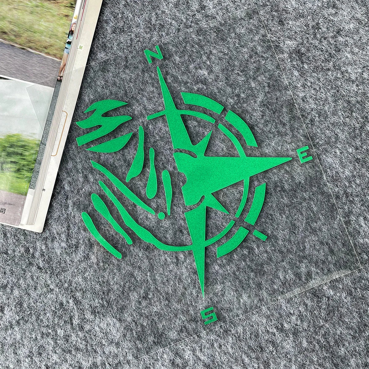 Compass Reflective Vinyl Motorbike Car Stickers Fuel Tank  Helmet Motorcycles Accessories For Voge 900 DSX Yamaha R3 Kawasaki