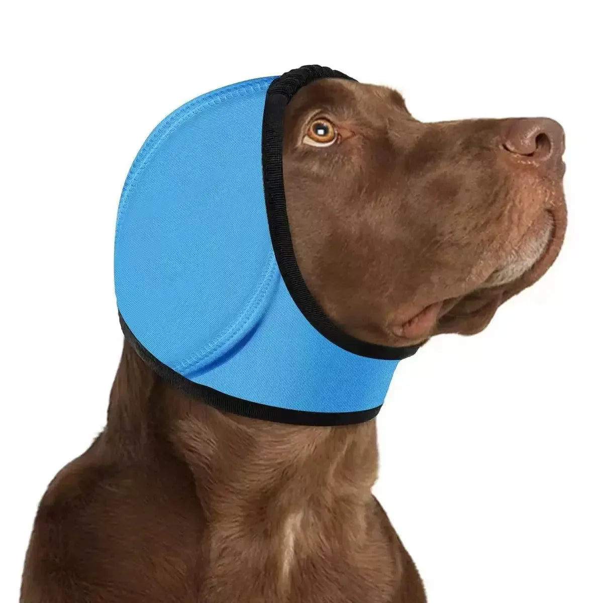 1pc Pet Grooming Hood, Dog Calming Cap Ear Cover, Anti-Scratch & Noise Reduction Head Wrap for Bathing, Drying Hair