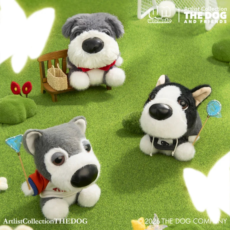 Original Thedog Big Headed Dog Doggy Ootd Series Plush Pendant Blind Box Cute Trendy Play Toy Plush Doll Mystery Box Gift